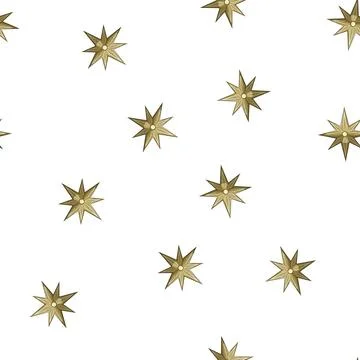 Pattern shine christmas star cartoon vector イラスト素材