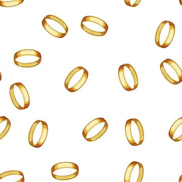 Pattern shine golden ring cartoon vector Stock Illustration