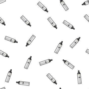 Pattern shine setting spray cartoon vector Stock Illustration