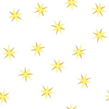 Pattern shine star cartoon vector Stockillustratie