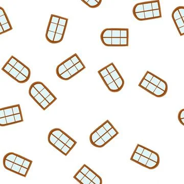 Pattern shine window frame cartoon vector イラスト素材