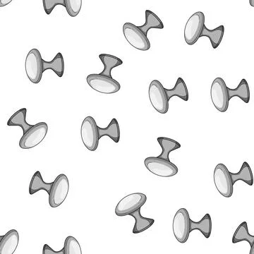 Pattern Shiny grey cabinet knob design element Illustration
