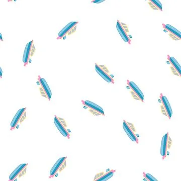 Pattern ship boat toy cartoon vector Illustration