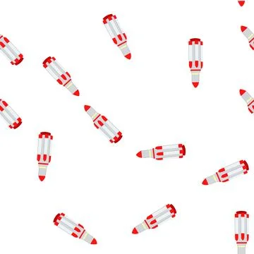 Pattern ship rocket toy cartoon vector Stock Illustration