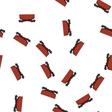 Pattern shipment coal wagon cartoon vector Stock Illustration