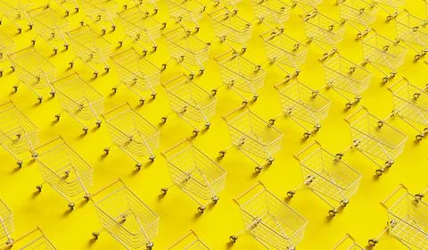 Pattern of shopping carts Stock Photos