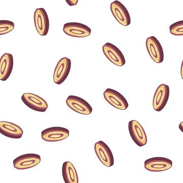 Pattern shortbread biscuit cookie cartoon vector イラスト素材
