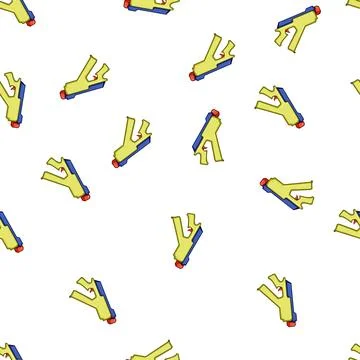 Pattern shot blaster gun cartoon vector Stock Illustration