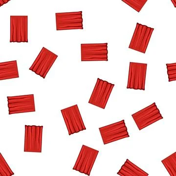 Pattern show red curtain cartoon vector イラスト素材