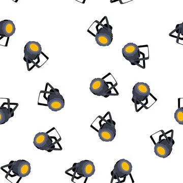 Pattern show spotlight stage cartoon vector Stock Illustration