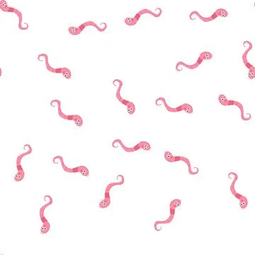 Pattern show worm cartoon cartoon vector Stock Illustration