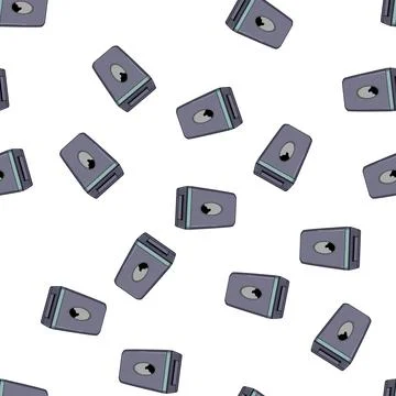 Pattern shred cut shredder cartoon vector Stock Illustration