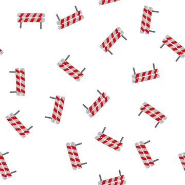 Pattern side guard rails cartoon vector 库存插图