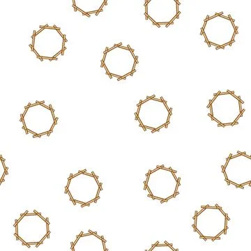 Pattern sign bamboo frame cartoon vector Stockillustratie