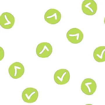 Pattern sign check mark cartoon vector Illustrazione stock