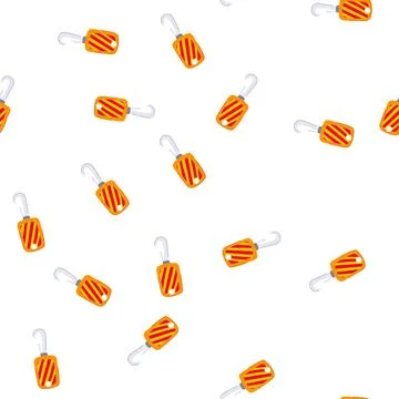 Pattern sign crane hook cartoon vector Illustrazione stock