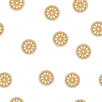 Pattern sign gear cartoon vector Stock Illustration