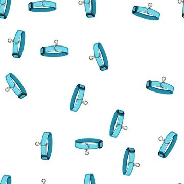 Pattern sign pet collar cartoon vector Stock Illustration