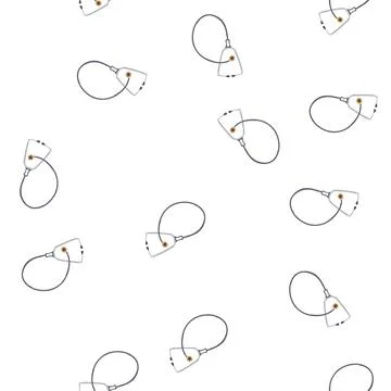 Pattern sign stethoscope cartoon vector Stock Illustration
