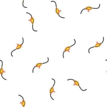 Pattern signal broken cable cartoon vector Stock Illustration