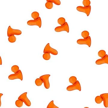 Pattern silence earplugs noise cartoon vector Stock Illustration