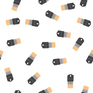 Pattern silhouette brush paint tool cartoon vector Stockillustratie