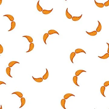 Pattern silhouette moustaches cartoon vector Stock Illustration