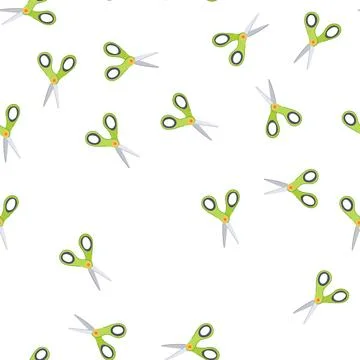 Pattern silhouette scissor cartoon vector Stock Illustration