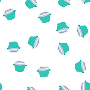 Pattern silicone food storage container baby cartoon vector イラスト素材