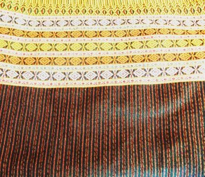 Pattern on silk for a background image. Stock Photos