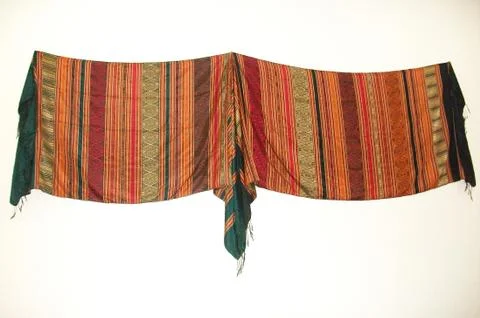 Pattern on silk for a background image. Stock Photos