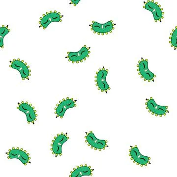 Pattern silk sleep mask eye cartoon vector Stock Illustration