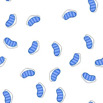Pattern silk sleep mask eye cartoon vector Stock Illustration
