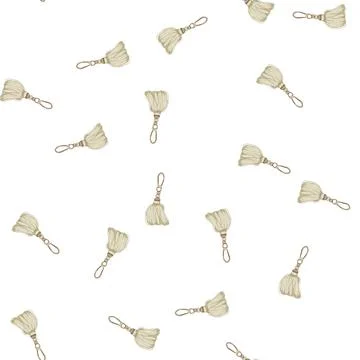 Pattern silk tassel rope cartoon vector 스톡 일러스트