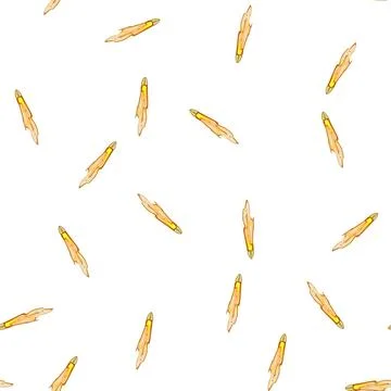 Pattern silver bullet flying cartoon vector Stock Illustration
