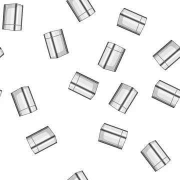 Pattern silver metal tin can cartoon vector Stock Illustration
