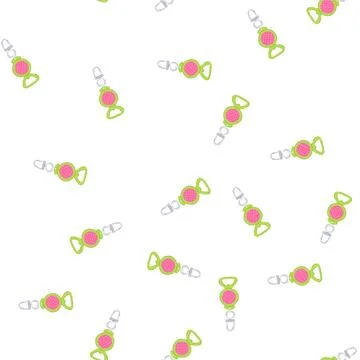 Pattern silver ring keychain cartoon vector Stock Illustration