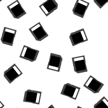 Pattern sim memory card cartoon vector Illustrazione stock