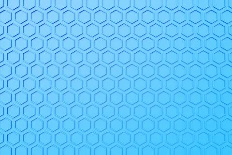 Pattern of simple geometric hexagonal shapes, mosaic background. 3d illustrat Stock Illustration