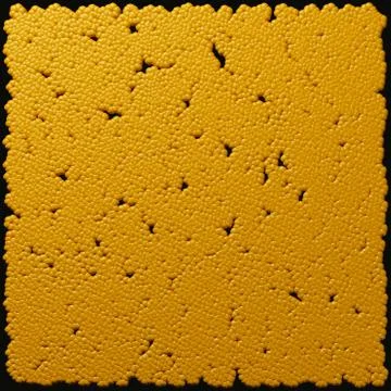 Pattern of simple geometrical bubble shapes 3d illustration Stock Illustration