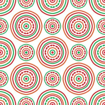 Pattern of simple mandala. Stock Illustration