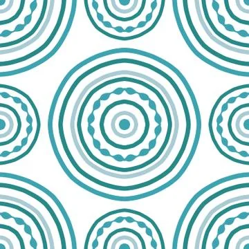 Pattern of simple mandala. Stock Illustration