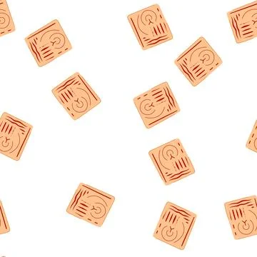 Pattern simulation suture practice pad cartoon vector Stock Illustration