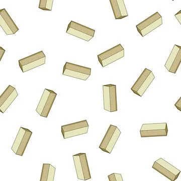 Pattern Single brick block representing construction material and element 스톡 일러스트