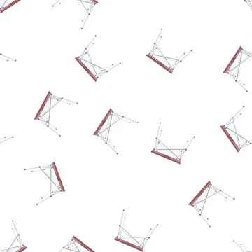 Pattern single folding table cartoon vector Stock Illustration
