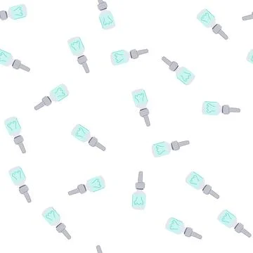 Pattern sinus nasal spray bottle cartoon vector Stock Illustration