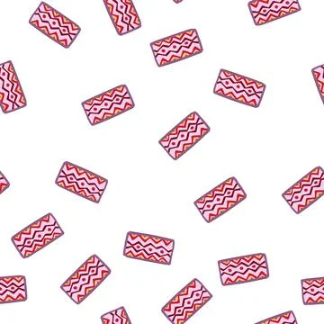 Pattern sisal area rug cartoon vector イラスト素材