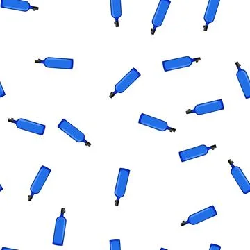 Pattern sitting diving cylinder cartoon vector Illustrazione stock