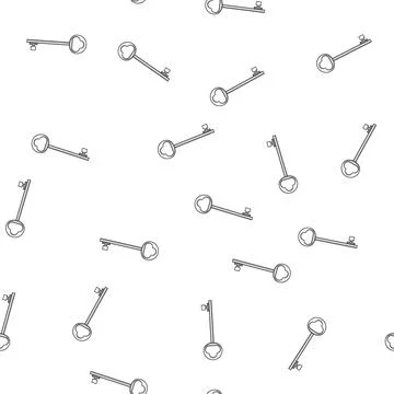 Pattern Skeleton key design symbol for cloud computing access Stock Illustration