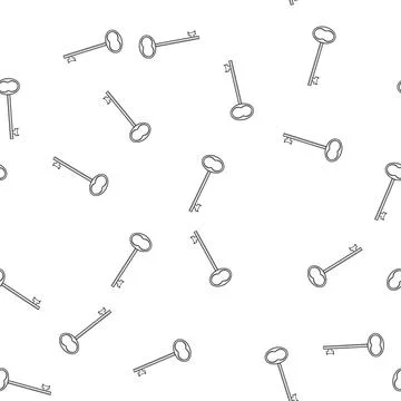 Pattern Skeleton key providing symbol of unlocking solution concept イラスト素材